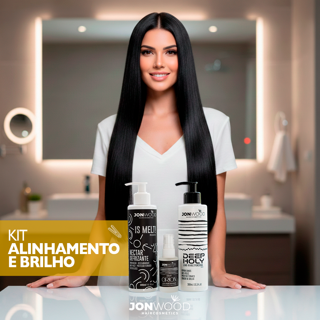 Kit Alinhamento e Brilho - Controle, maciez e luminosidade